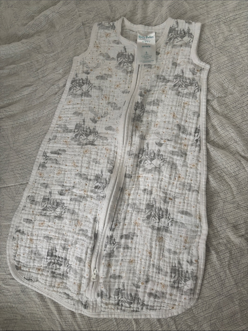 aden + anais White Sleep Sack Harry Potter
